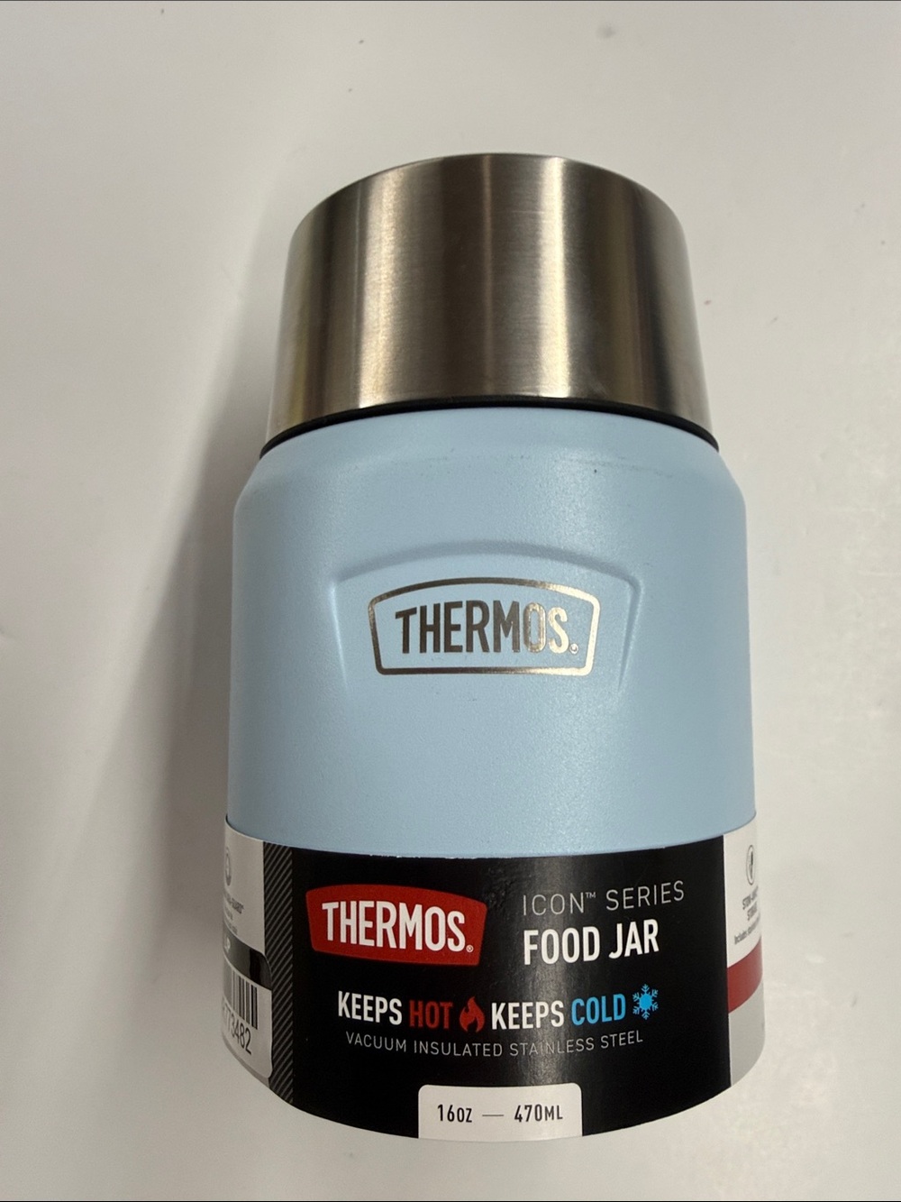 NEW Thermos Blue Icon Stainless Steel 16 oz